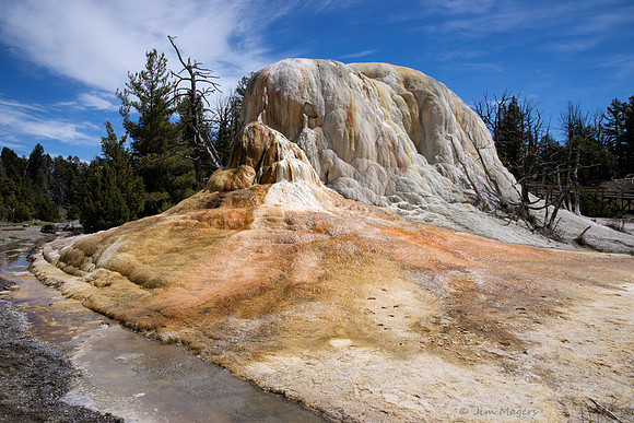 Yellowstone Travertine Thermal Features, Montana
