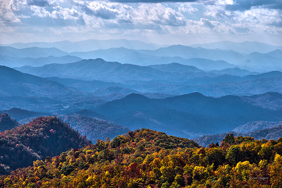 Rolling Mountains Ridge Parkway - Ashville, North Carolina